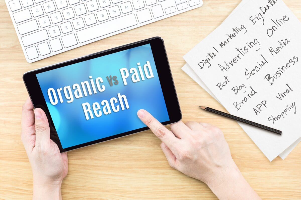 organic vs paid social media
