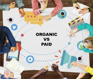 paid vs organic social media marketing 